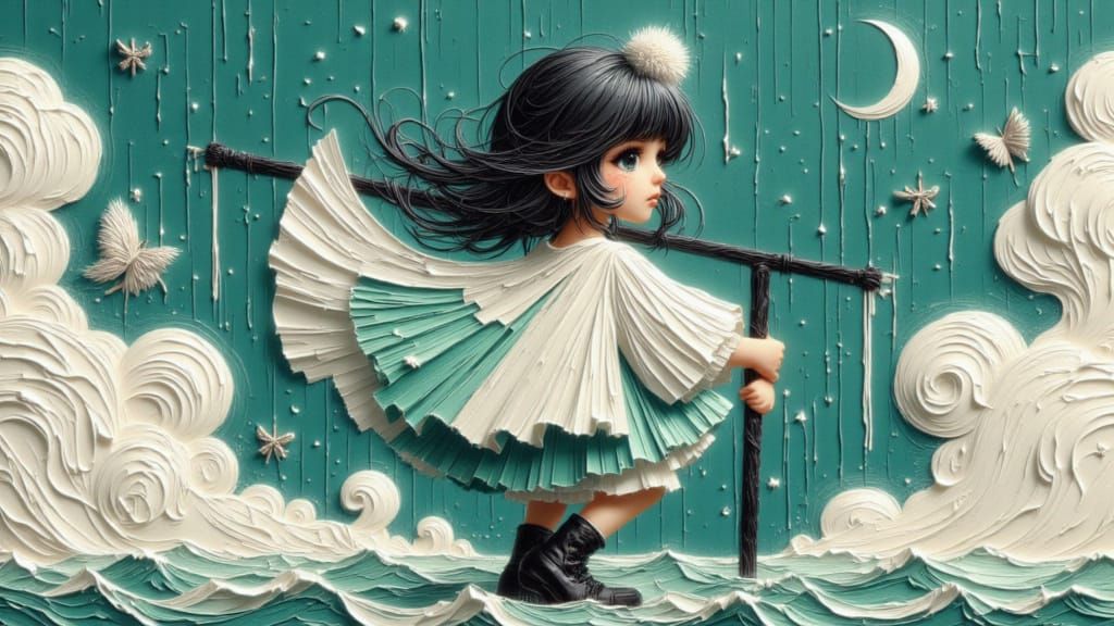 AI Generated Art: Moonchild and Boing Styles