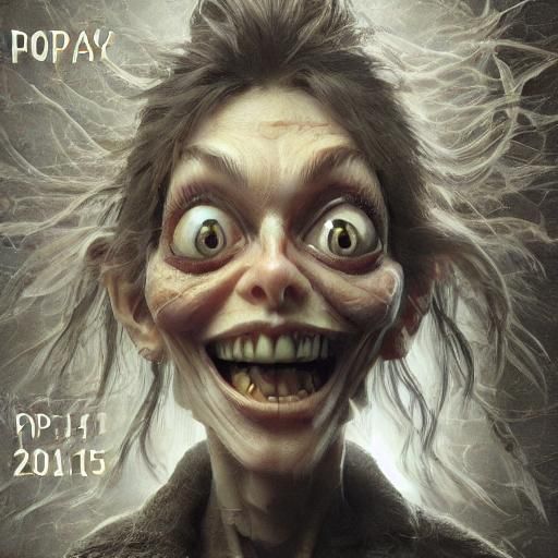 Distorted Doppelganger Portrait in VHS Style