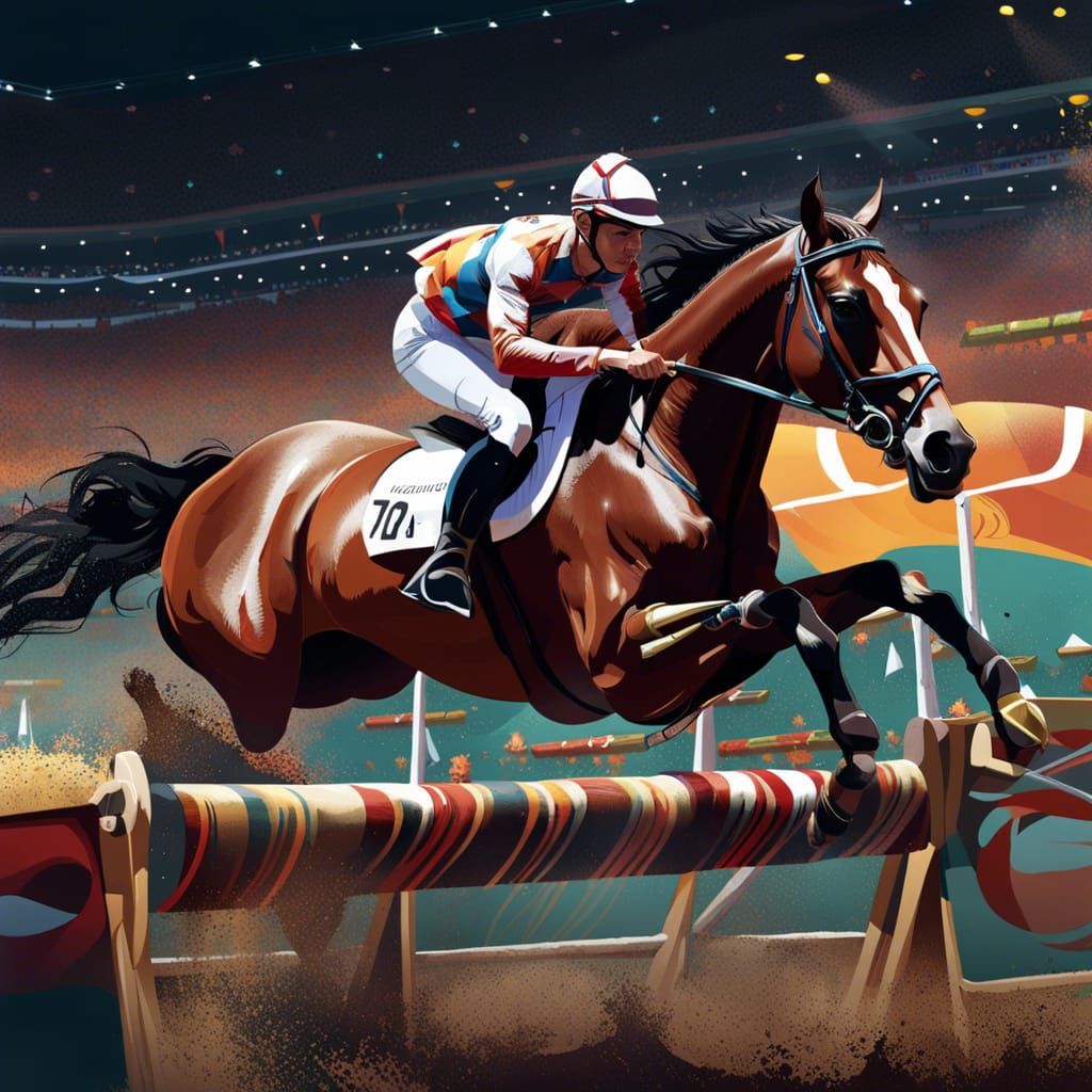 Majestic Horse Steeplechase at the Olympics