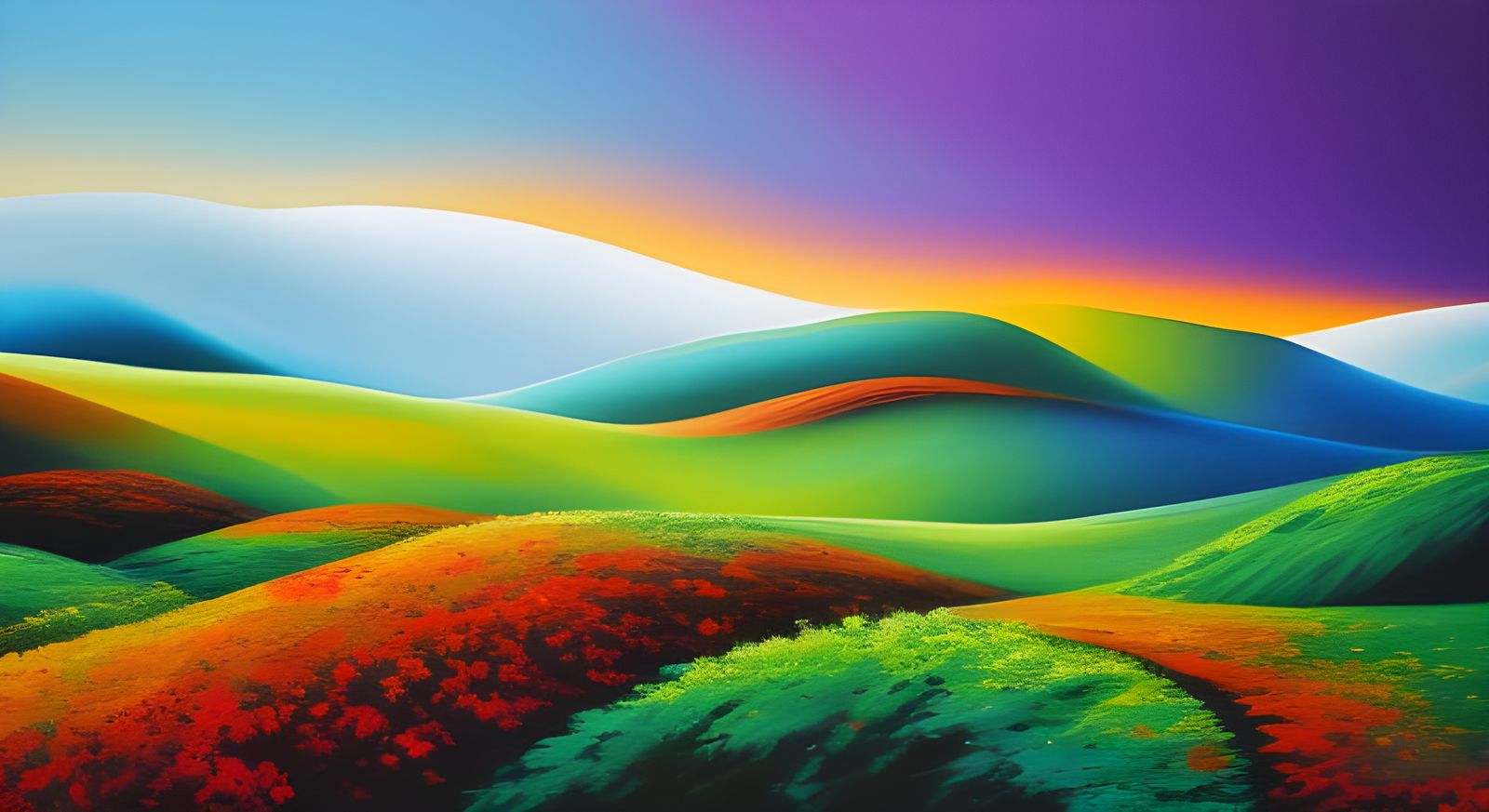 Abstract Acrylic Art Wallpaper Design