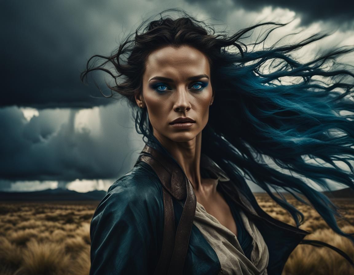 Storm Goddess: A Cinematic Film Still