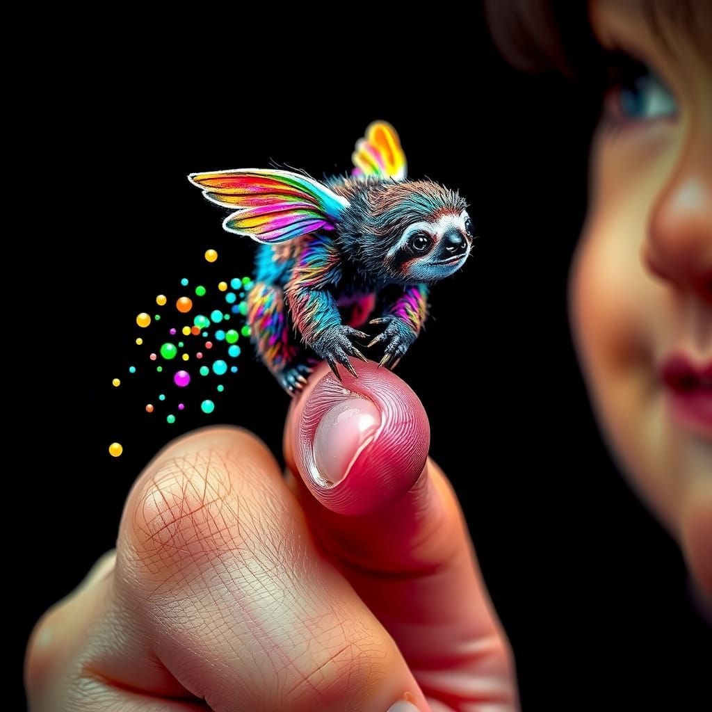 Miniature Sloth Angel Landing: Graffiti Street Art