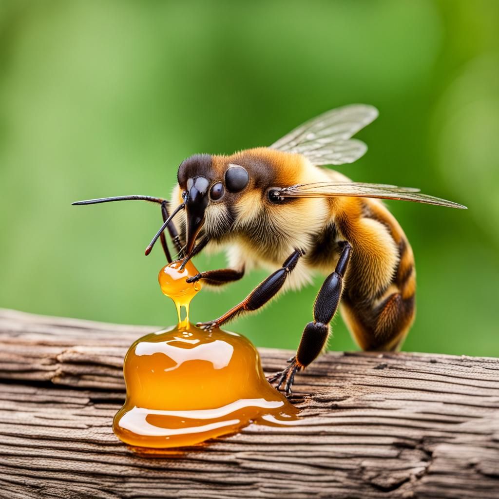 Werebear Female Enjoys Sweet Honey