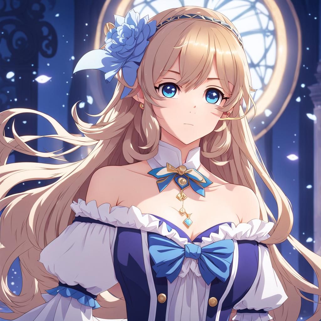 Lumine in Sophie Hatter Dress, Anime Style