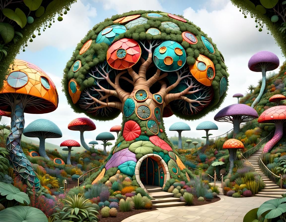 Patchwork Knoodlebugs in Eden Project Brain Tree