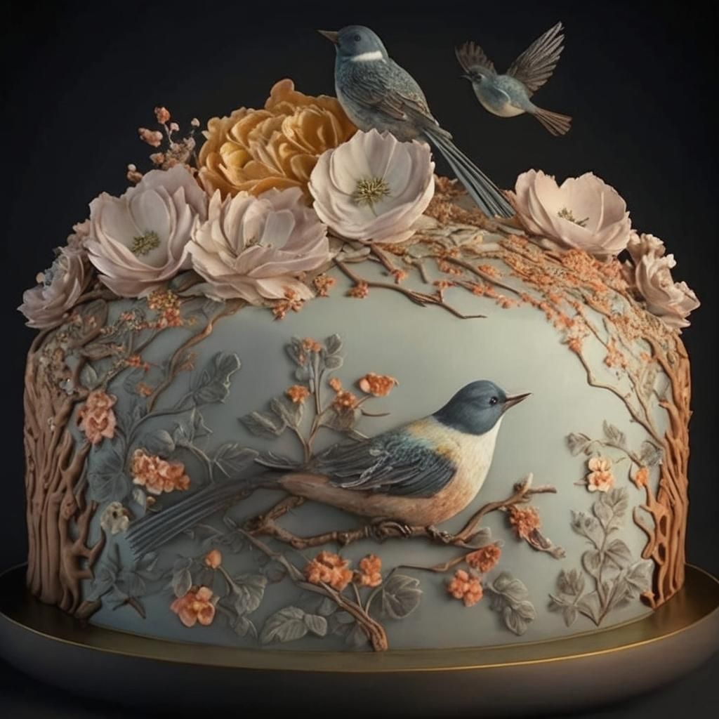 Birds of a Feather: Intricate Cake Design