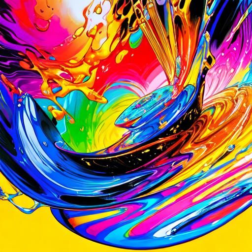 Delicious Cake in Comic Book Art Style