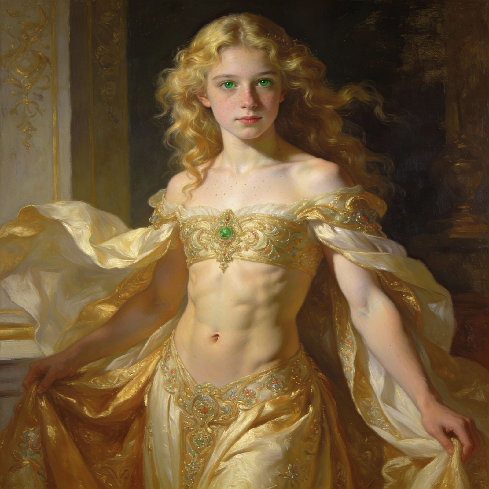 Renaissance Princess Portrait in Soft Light