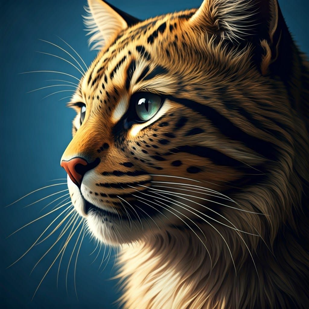 Regal Feline Portrait in Dreamlike, Unreal Engine 5 Style