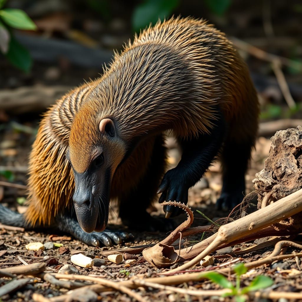 Anteater Hard at Work: An AI Interpretation