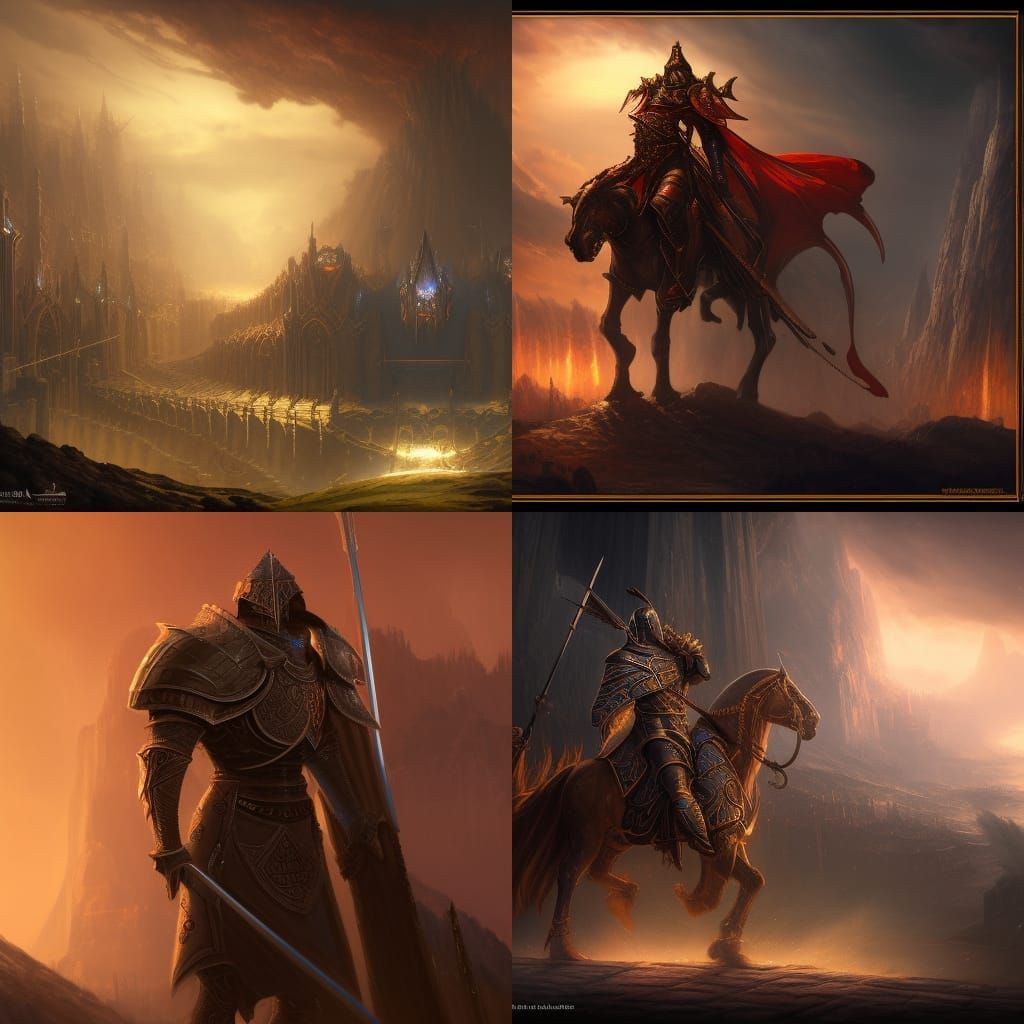 Fantasy Knight Concept Art in Unreal Engine 5