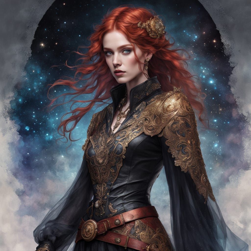 Mystical Cowgirl Embodied with Stardust Magic