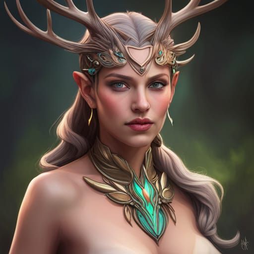 Taylor Swift but a Deer Goddess