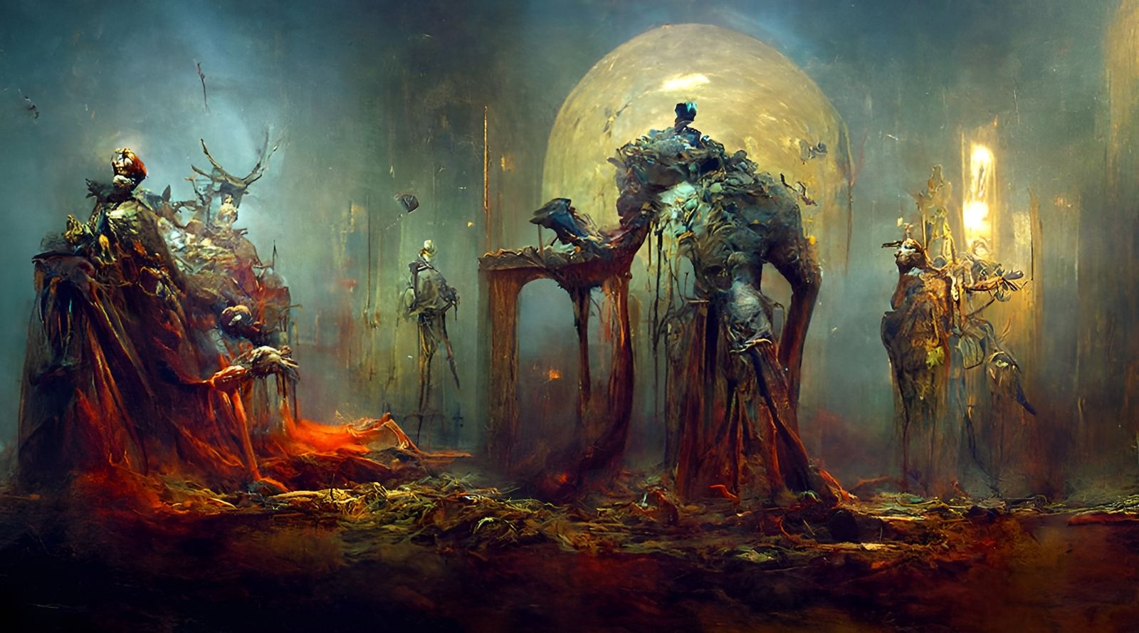 Macbeth Inspired Digital Painting in Hyperrealism Style