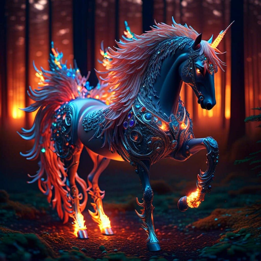 9 FT Nightmare steed put the forest on fire