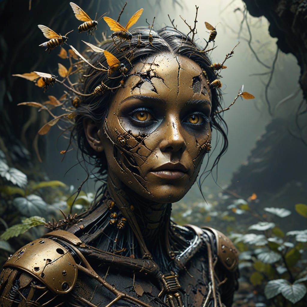 Forsaken Mannequin in a Thicket of Brambles