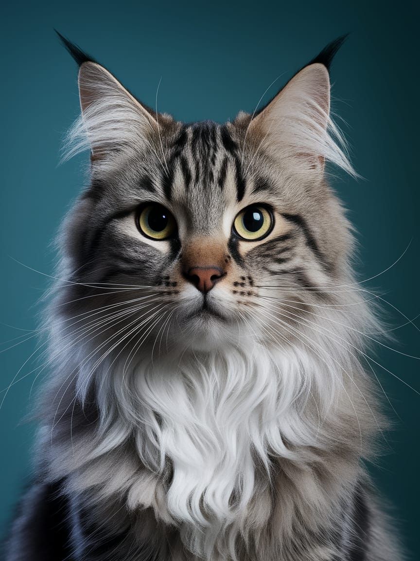 Chaotic Cat Image Generated by AI