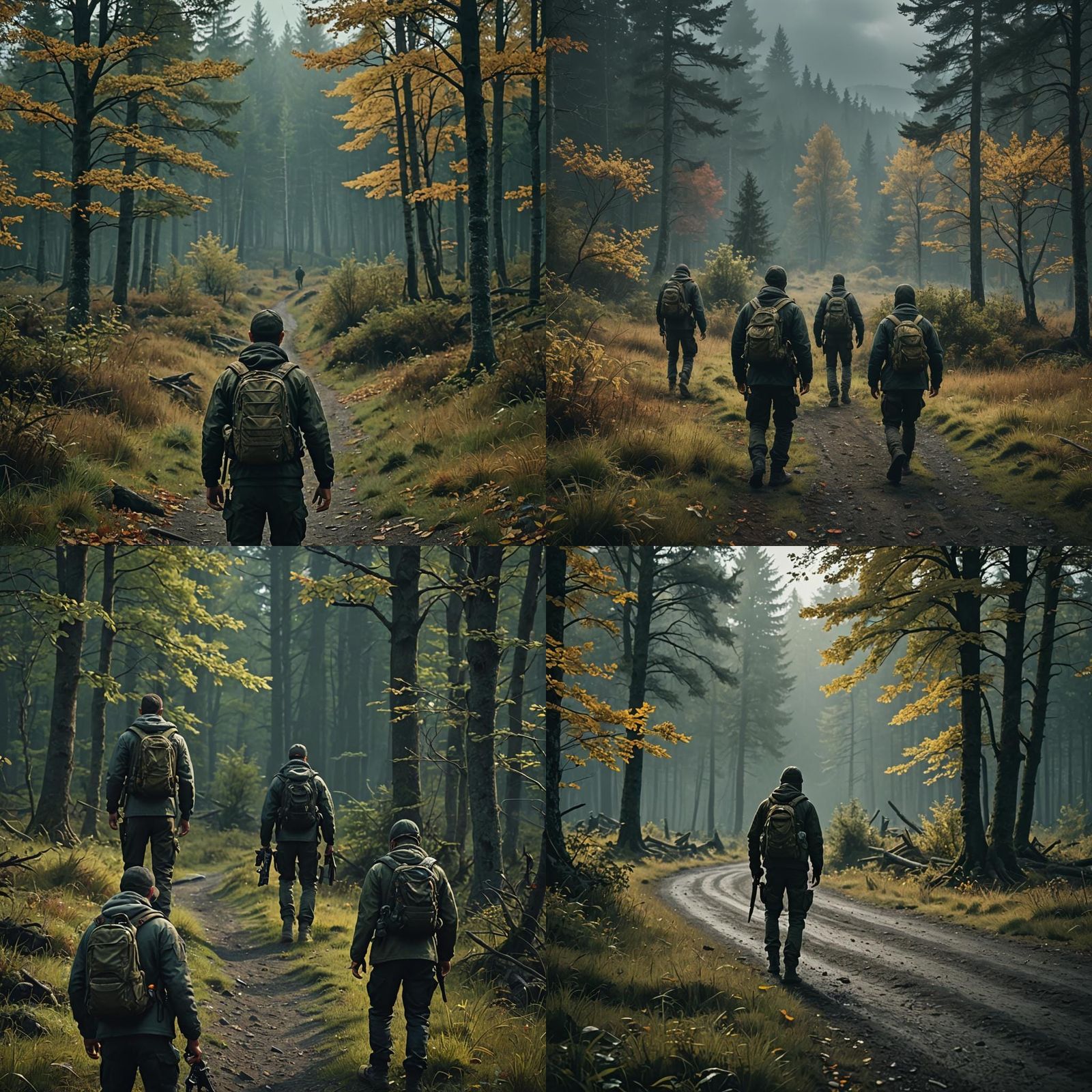 Dramatic Cinematic Film Still with Film Grain