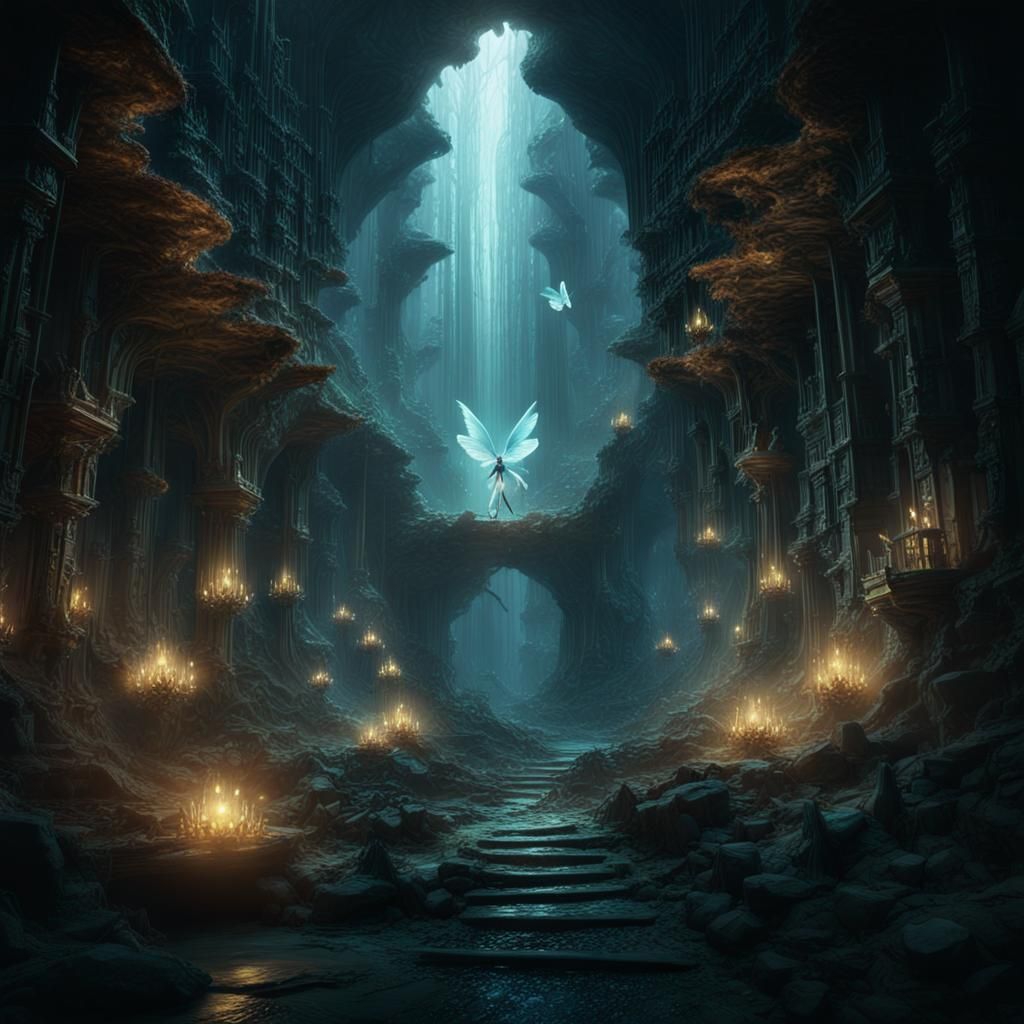 Luminescent Fairies Descend into a Subterranean Realm