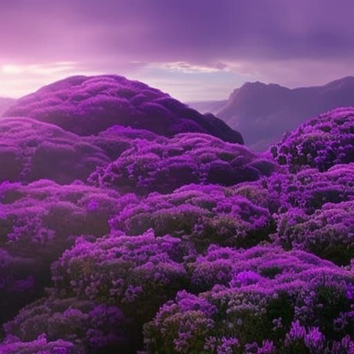 Purple Butterfly: Epic Cinematic Digital Painting