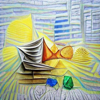 Abstract Hyperrealistic Artwork in Mixed Media