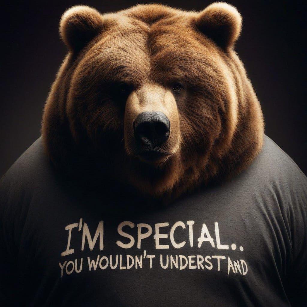 A Massive Kodiak Bear Looks Defiant in Dark Shadows