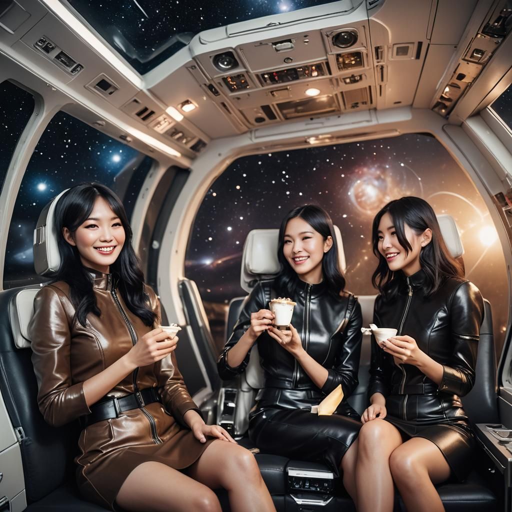 Cosmic Fashion: Korean Women in Leather, Space View