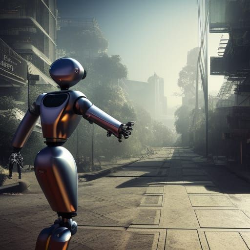 Robots Enslave Humanity: 3D Game Cinematic