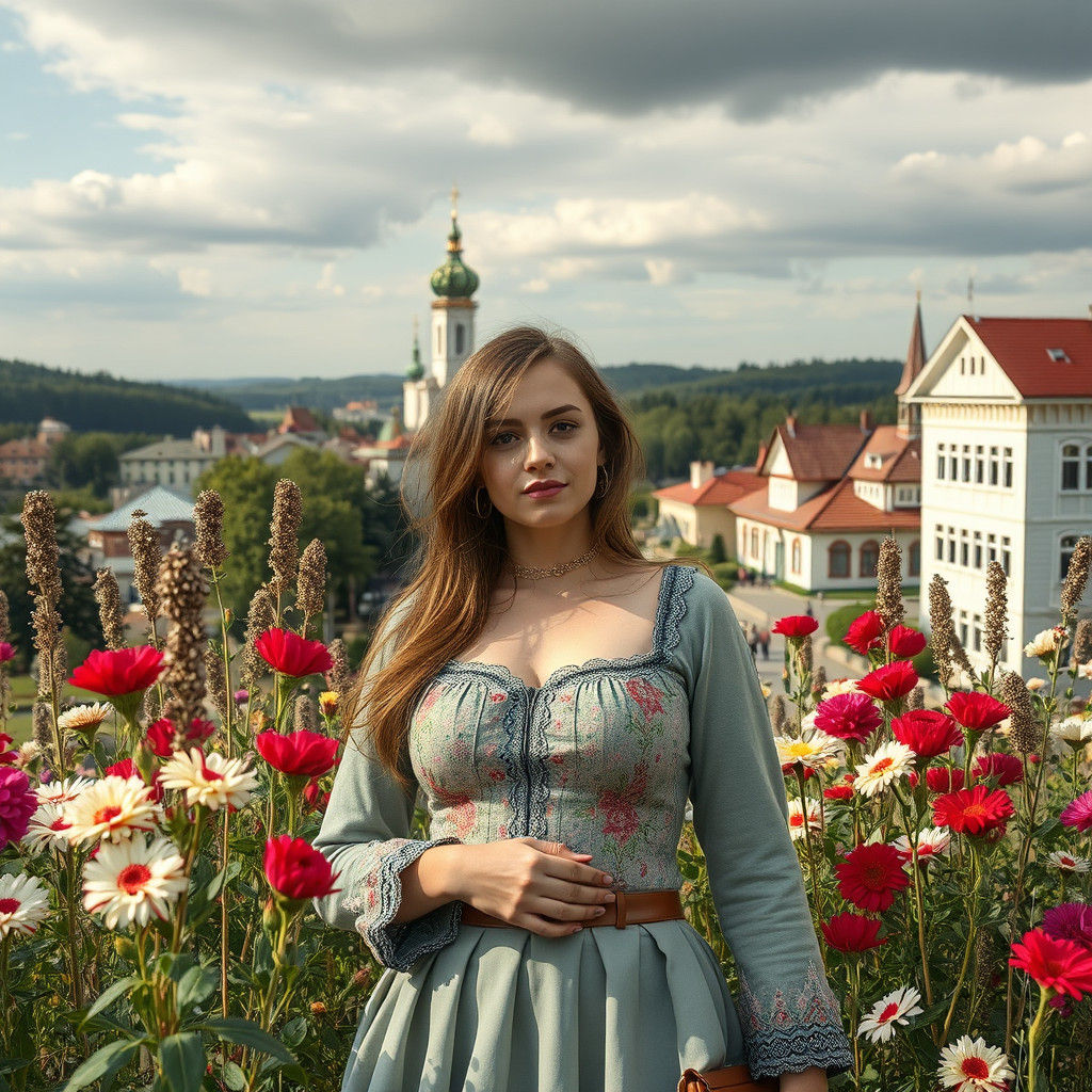 Sensual Cyberpunk Cyborg Girl Portrait