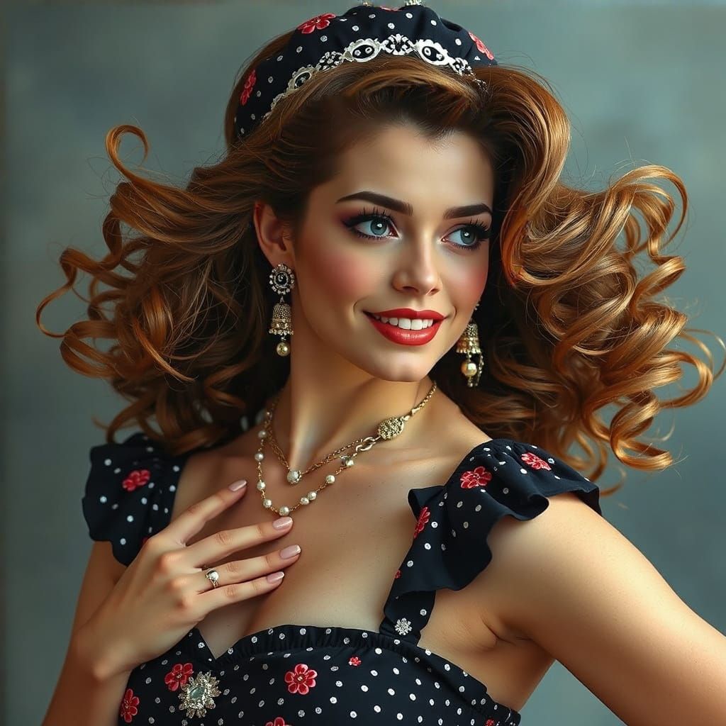 Pin-Up Style Celebration of Vintage Glamour and Self-Love
