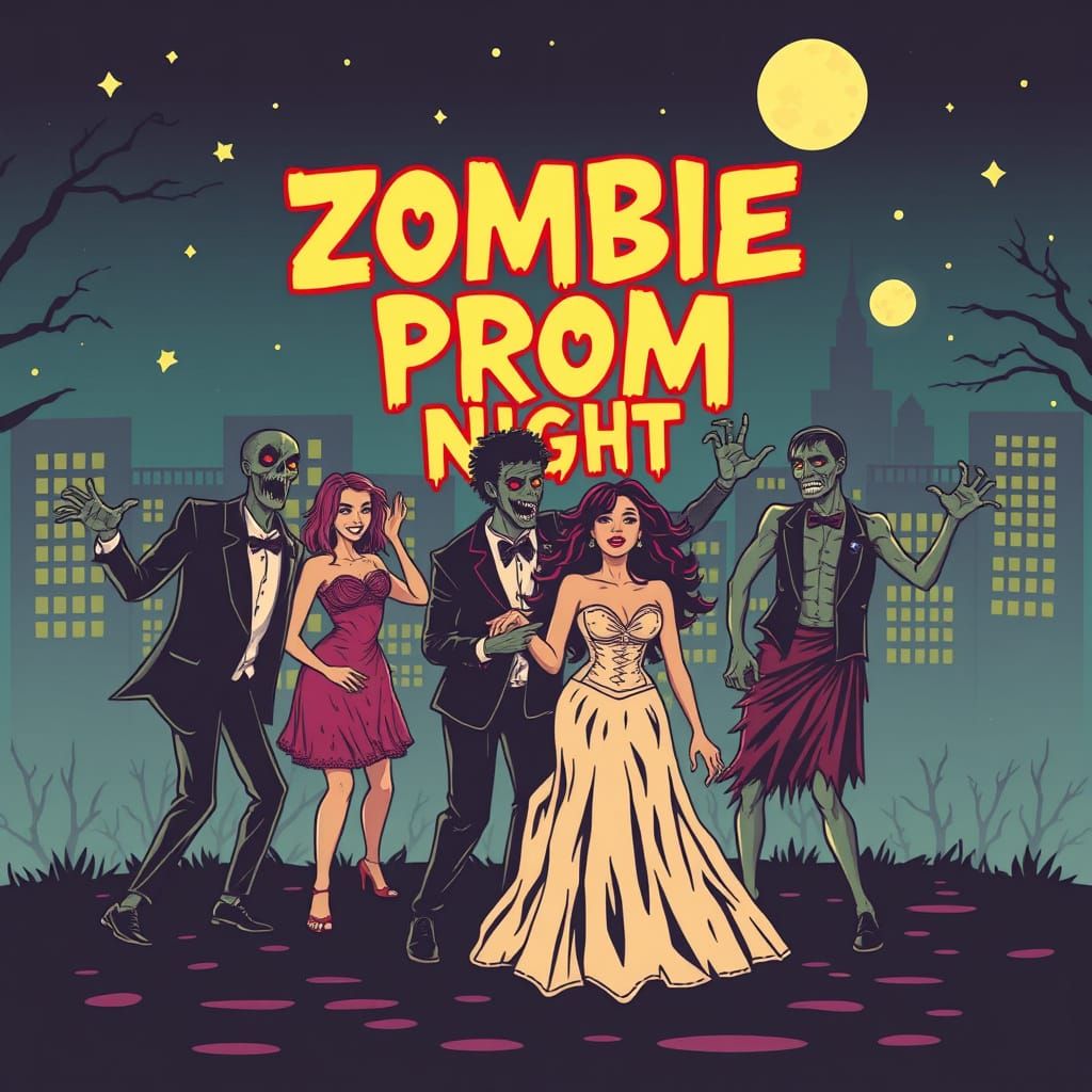 Zombie Prom Night Horror Scene