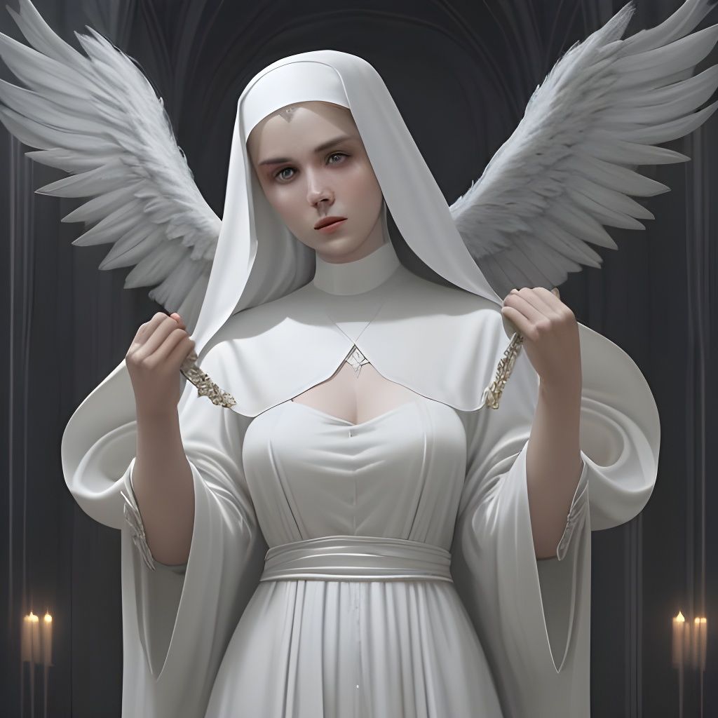 Angelic Nun: A Vision of Precious Beauty