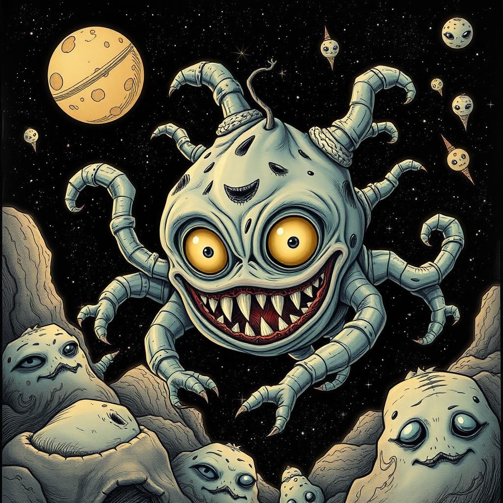 Gourd monster in space..
