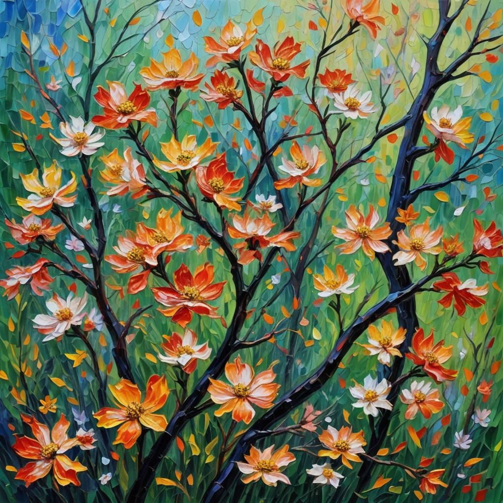 Neo-Impressionist Painting: Grief to Blossoming Life