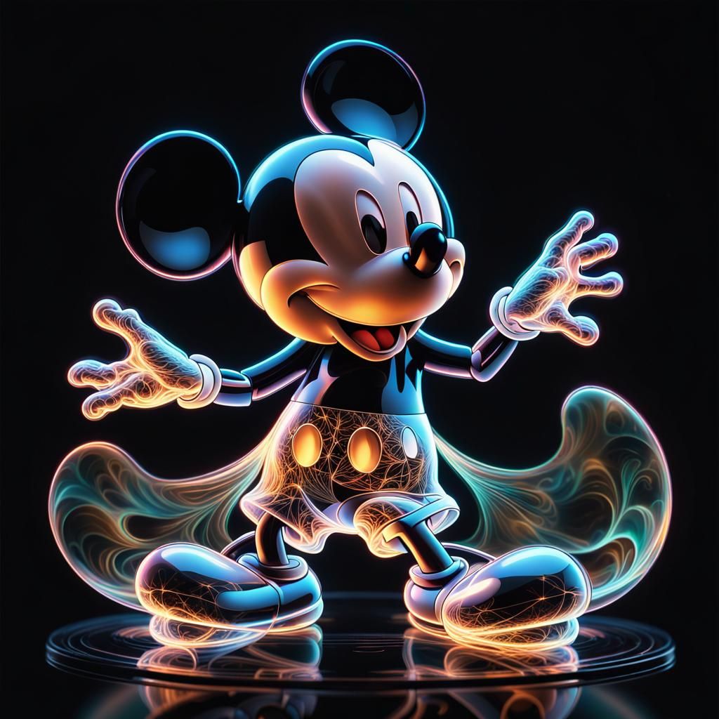 hologram Mickey mouse