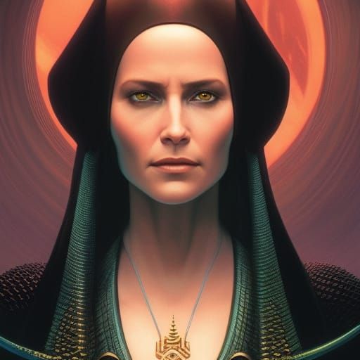 Bene Gesserit Honoured Mother Portrait in Artstation Style