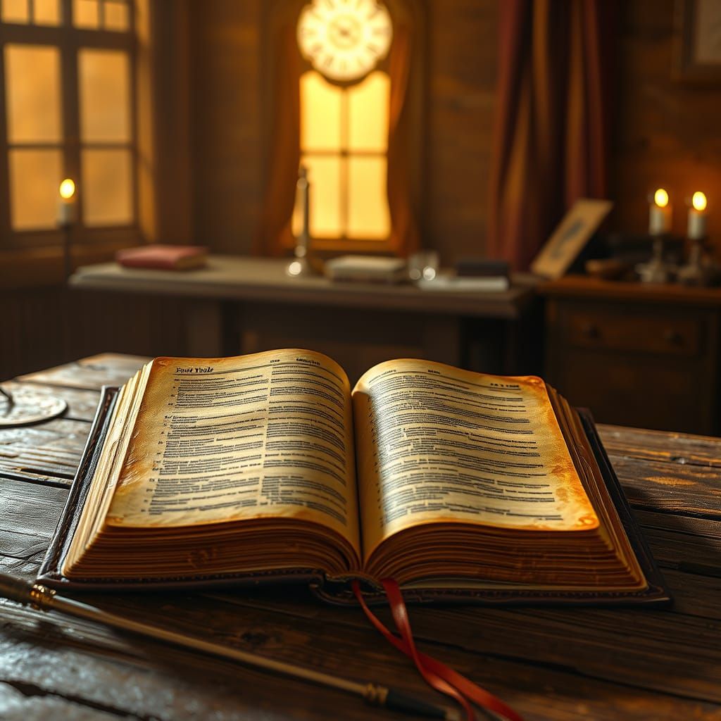 Cinematic Bible Still Life as Digital Matte Painting