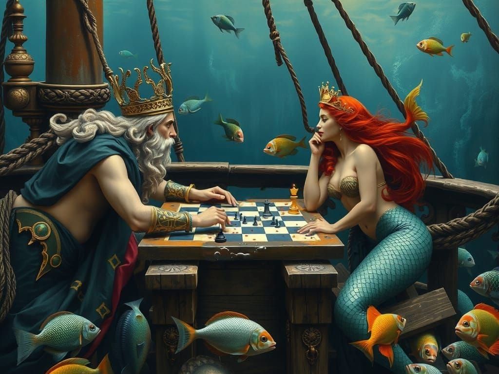 Chess Game on a Chess Board