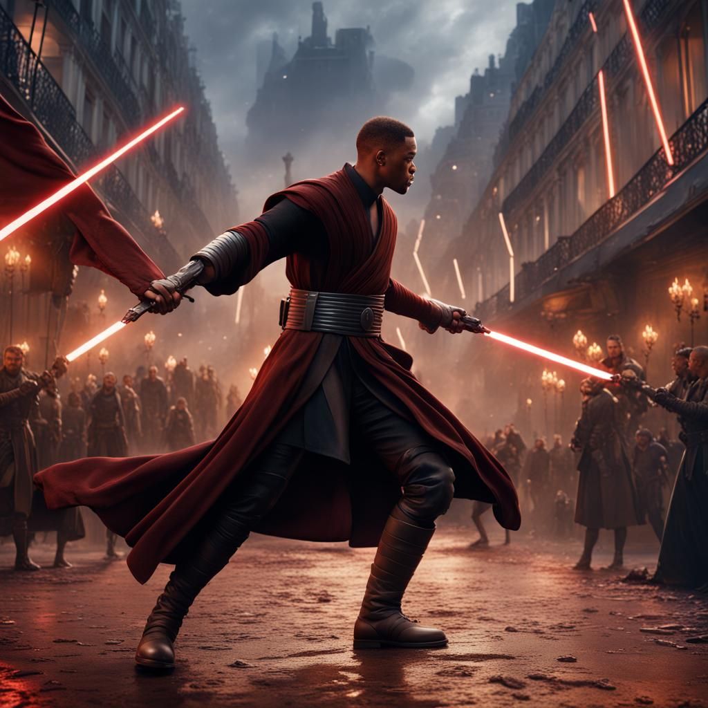 Epic Battle in Paris: Anakin vs. Will Smith