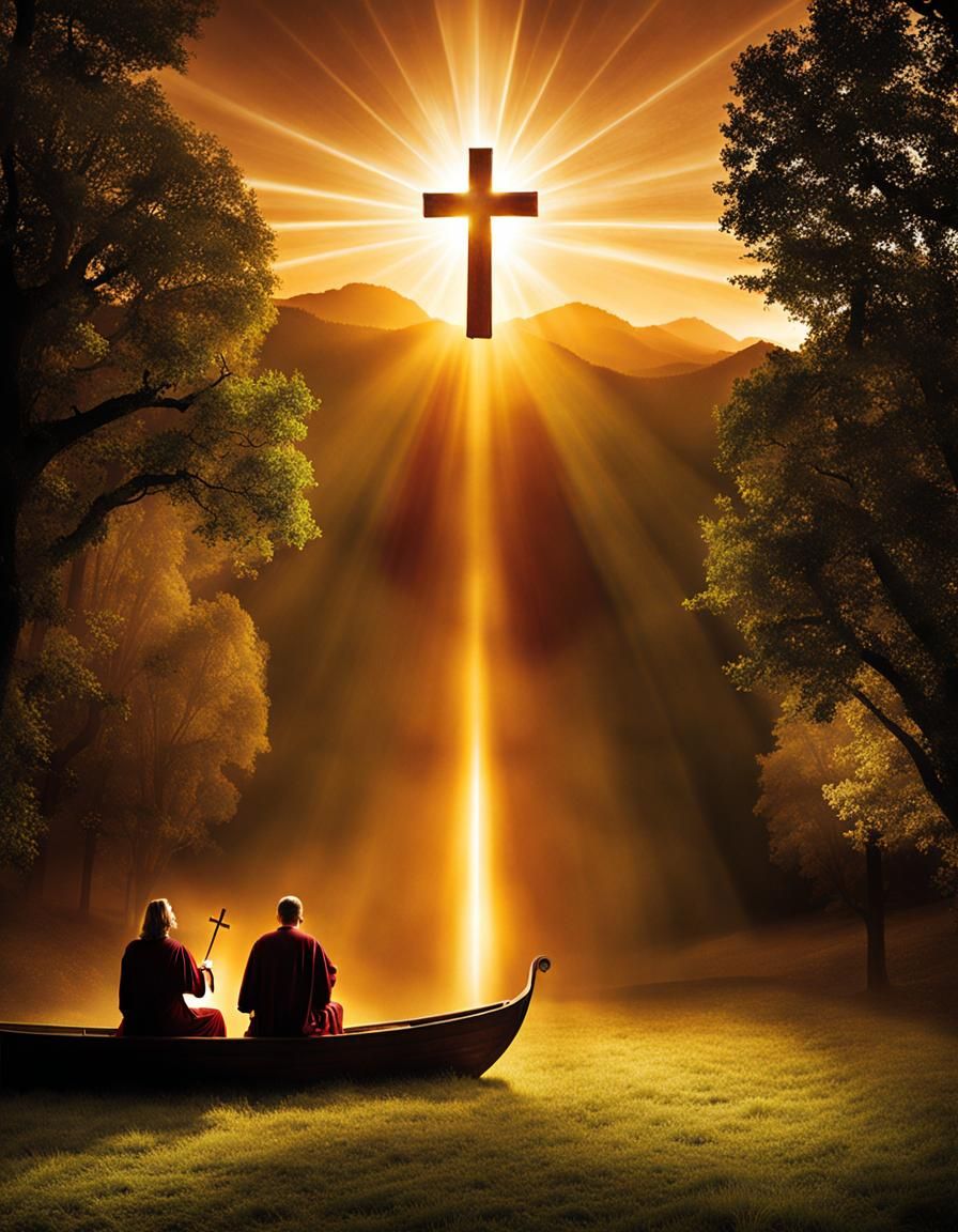 John 1:1: Abstract Visualization of the Divine Word