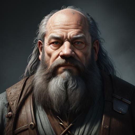 Old Grizzled Dwarf Cleric