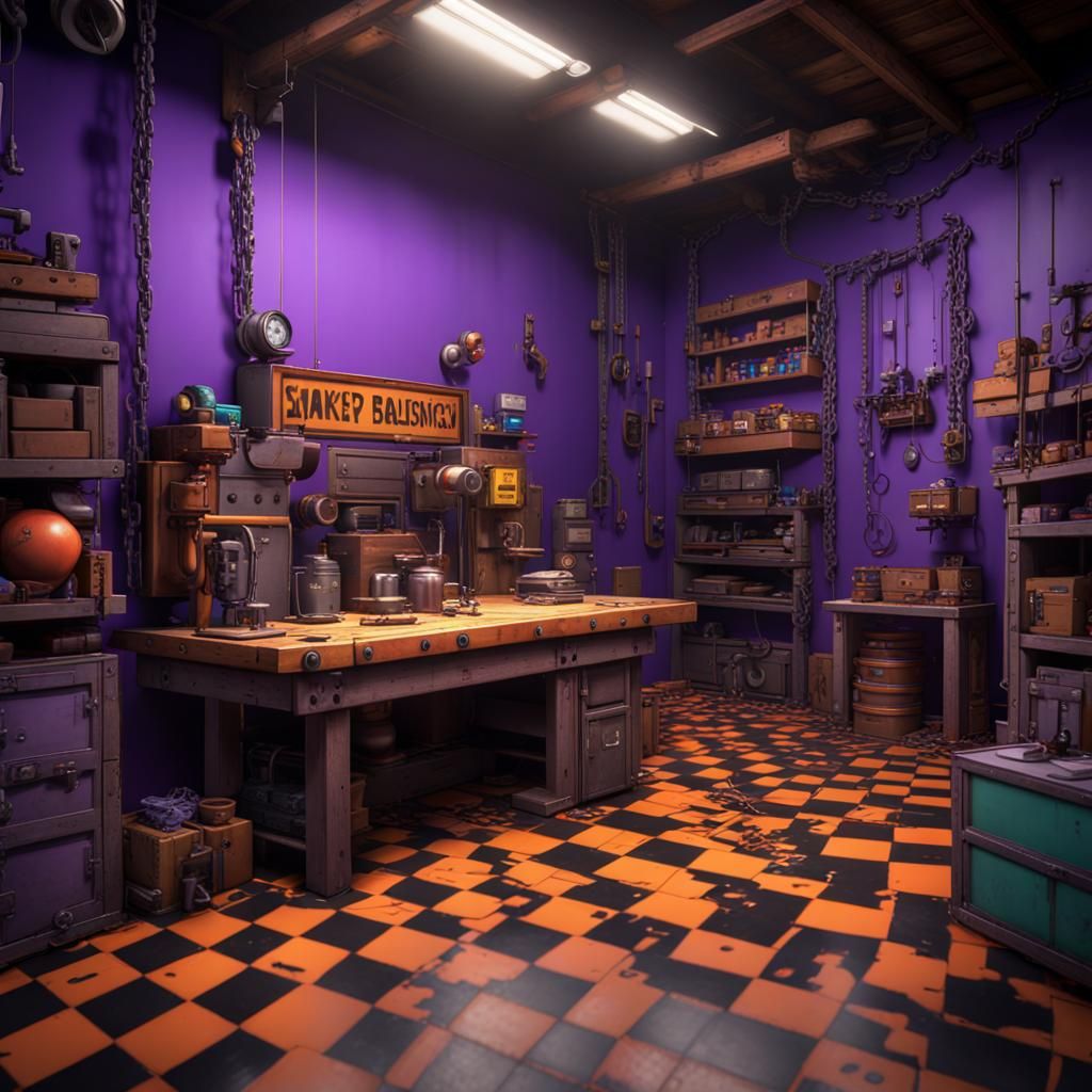 Wacky Workbench Sonic CD Level in Matte Painting Style