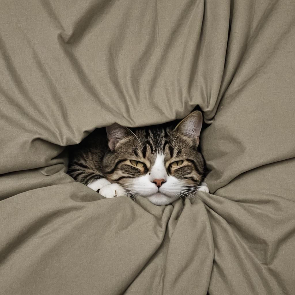 AI Generated Image of a Catnap