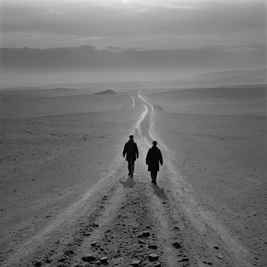 Cinematic Path of Hope Rises from Shadow