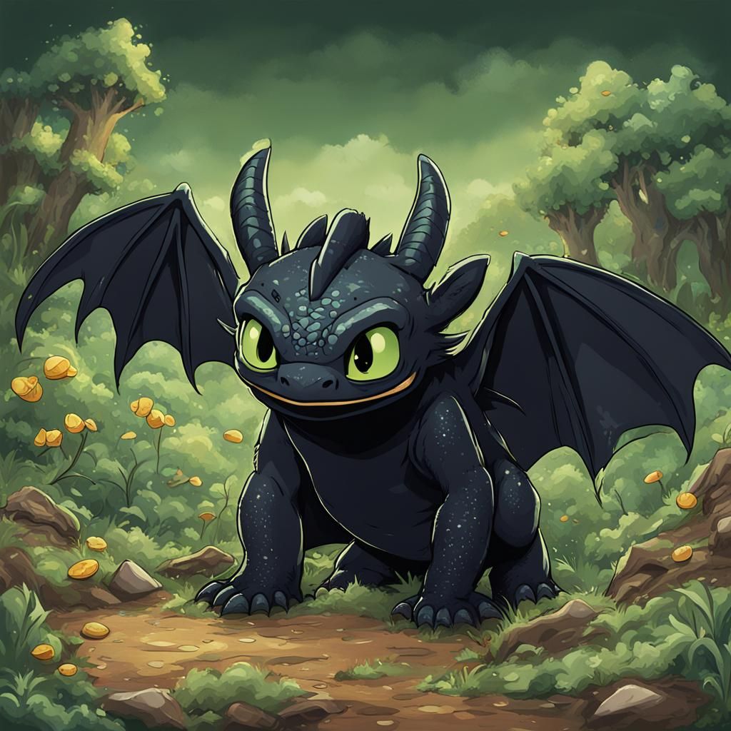 Lucky Toothless Hillbilly AI Interpretation