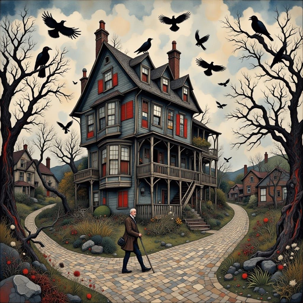 Crooked House on a Crooked Street