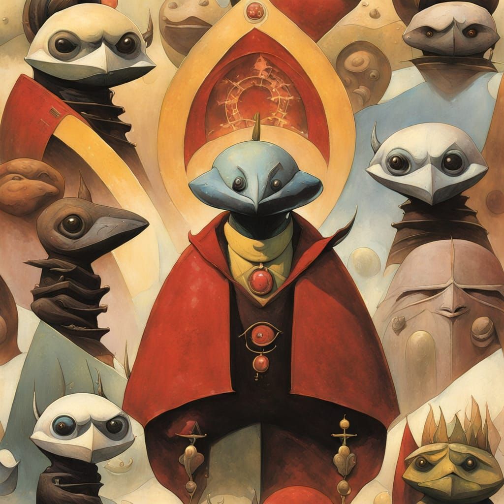 Chaotic Mind Landscape in Dark Fantasy Art Style