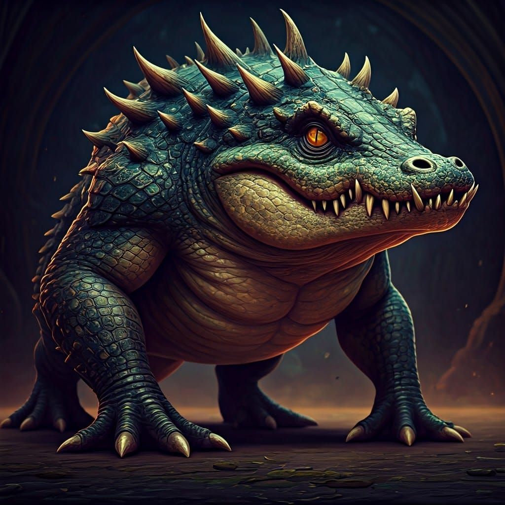 a mutant alligator!!!.