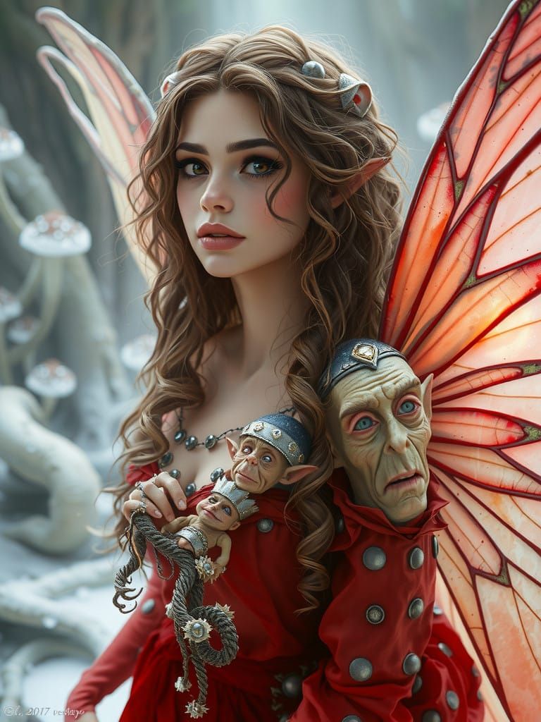 Mystical Sister Goblins in Whimsical Forest