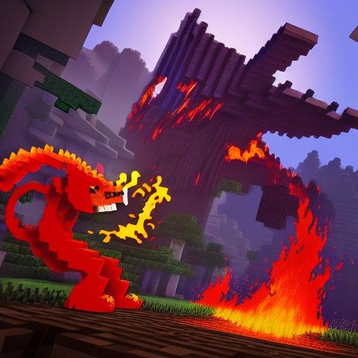 Minecraft Flame Monster Battles Minecraft Steve